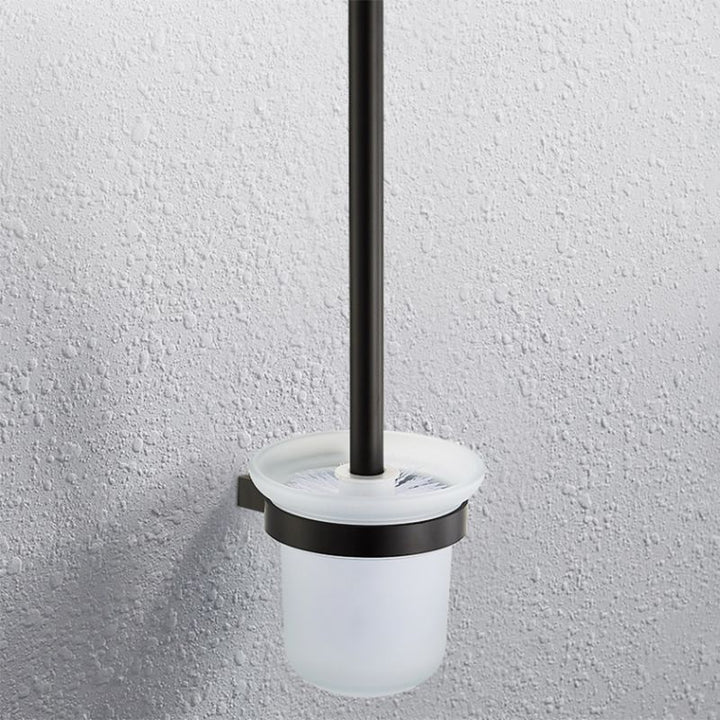 BowLift | Modern black bathroom accessories set towel holder bathroom shelf bathroom faucet set