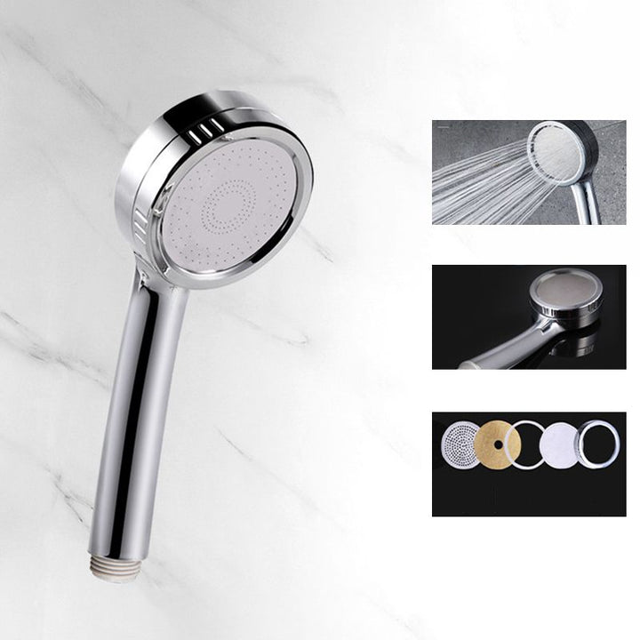 BowLift | Modern Style Round Handheld Shower Bathroom Metal Wall-Mounted Hand Shower