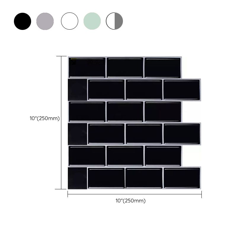 BowLift | Modern Peel and Stick Wall Tile PVC Offset Joint Peel and Stick Wall Tile