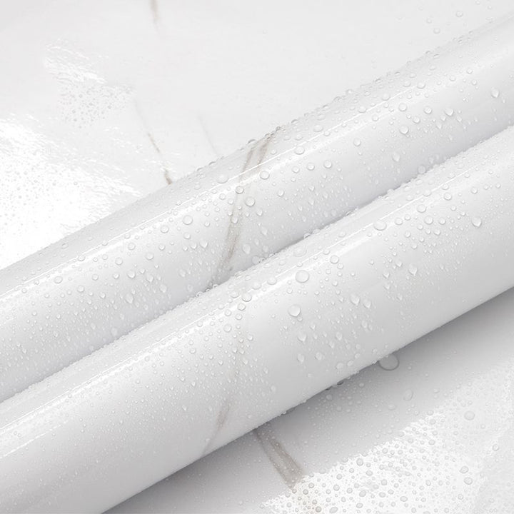 BowLift | Marble Texture Scratch Resistant Tile PVC Single Peel & Stick Tile for Bathroom Backsplash