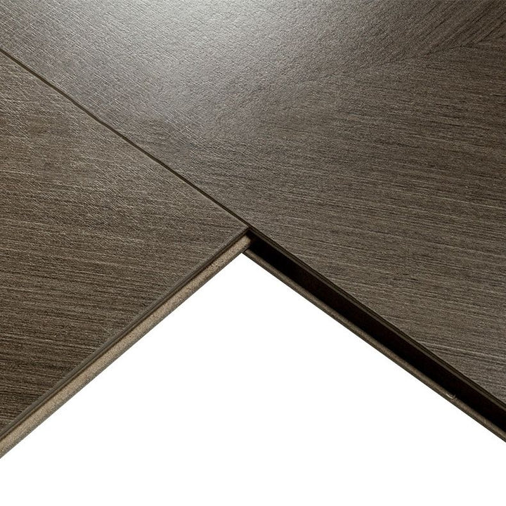 BowLift | Water-resistant laminate click-lock brown wood laminate floor