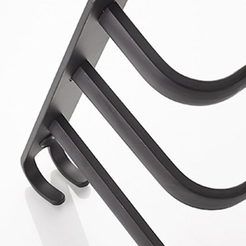 BowLift | Modern black aluminum bathroom accessory set towel bar bathroom fittings