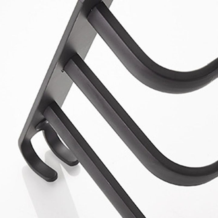 BowLift | Modern black aluminum bathroom accessory set towel bar bathroom fittings