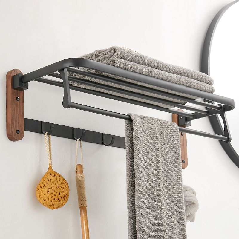 BowLift | Solid Wood Bathroom Accessories Set Folding Metal Bathroom Accessories