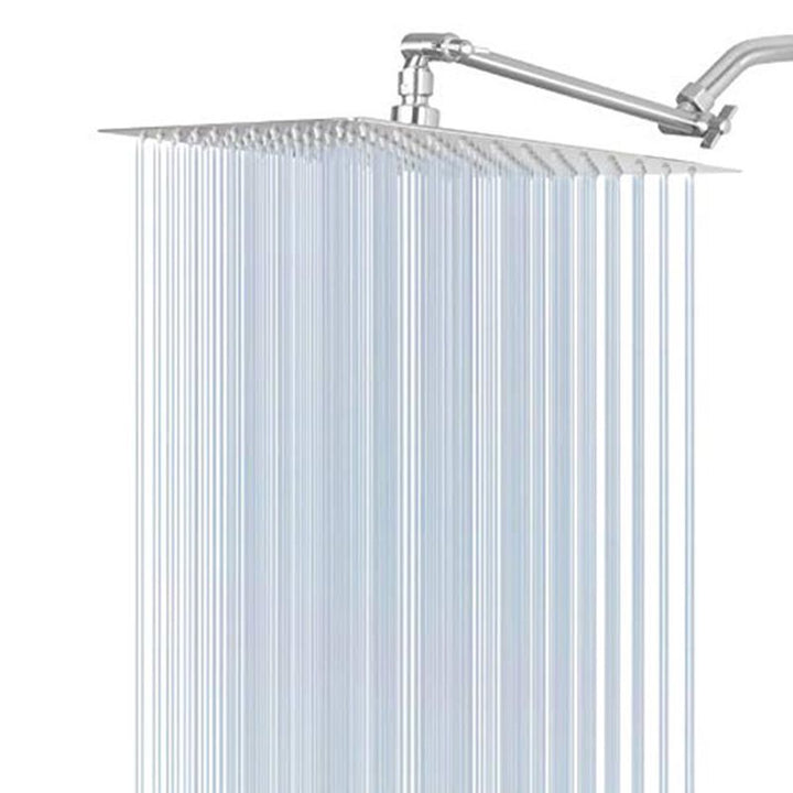 BowLift | Stainless Steel Fixed Shower Head Rainfall Wall Mounted Shower Head with Extension Arm