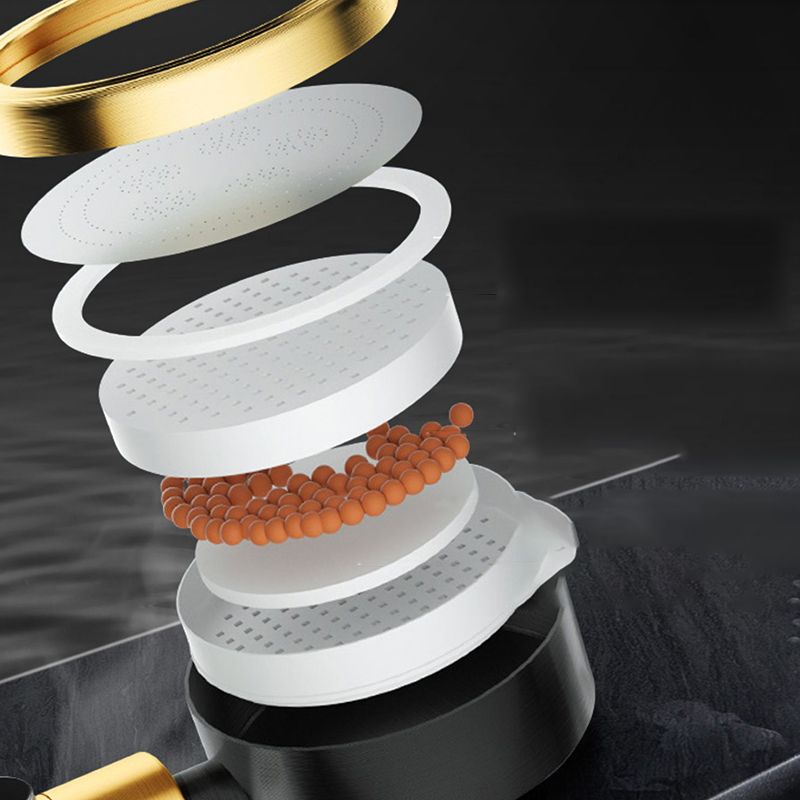 BowLift | Modern Metal Hand Shower in Black Water efficient round Shower Head