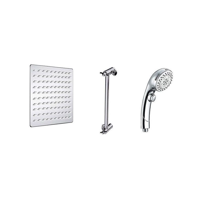 BowLift | Stainless Steel 8 Inch Shower Set 5 Sprays Handheld Shower Head Shower Arm