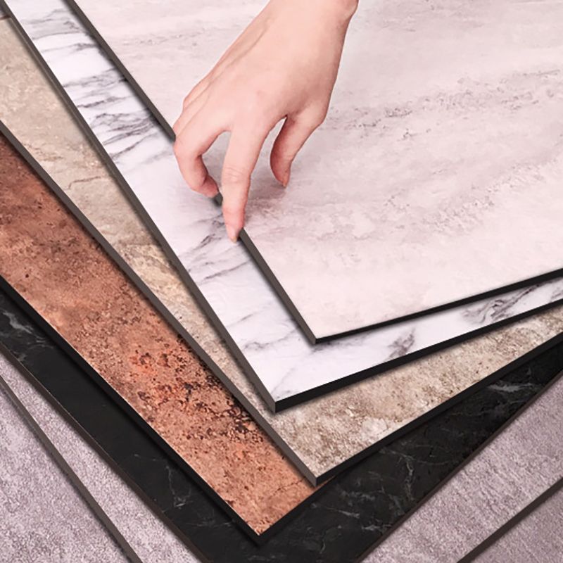 BowLift | Modern Water-Repellent Plastic Flooring Fabric Look Square Edge Floor Tiles