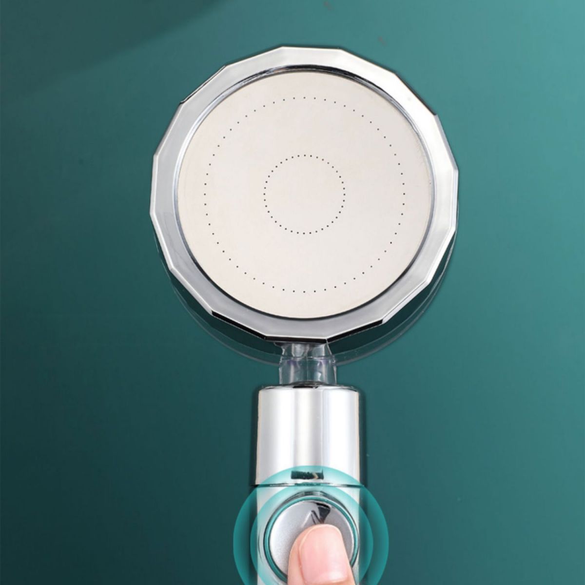 BowLift | Contemporary Handheld Supercharged Showerhead Round Spray Head