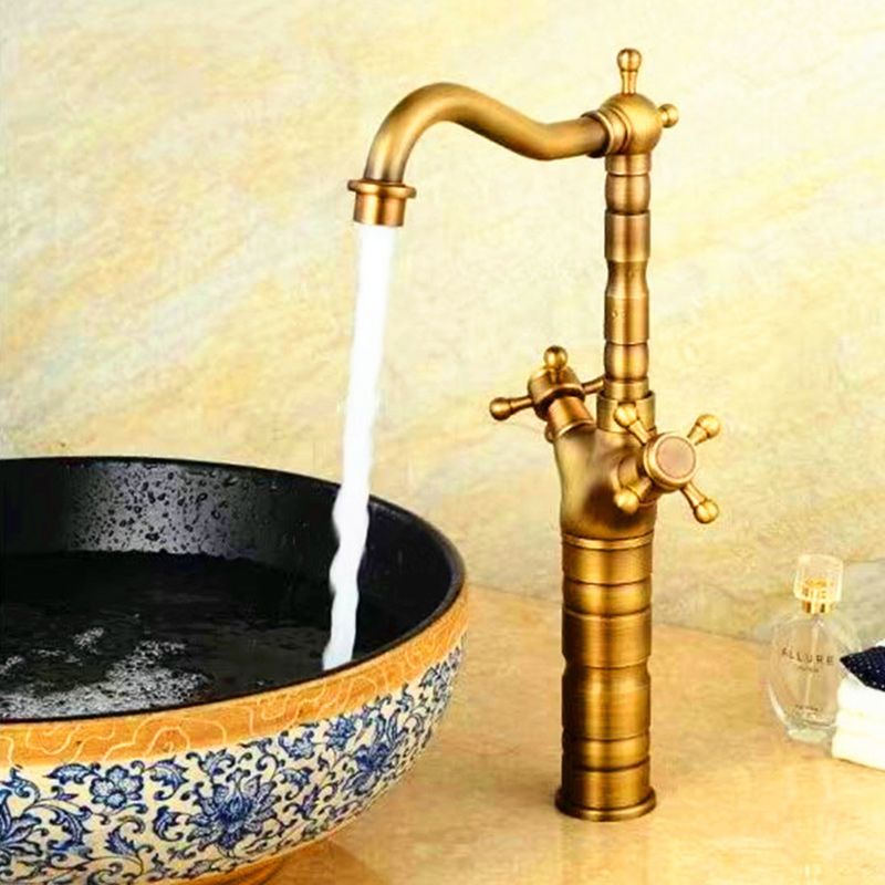 BowLift | Glam Centerset Faucet Single Hole Sink Faucet with 2 Handles