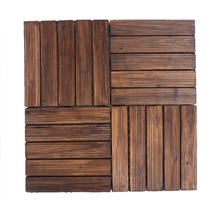 BowLift | Traditional Wood Laminate Floor Stain Resistant Laminate Plank Flooring Set of 11