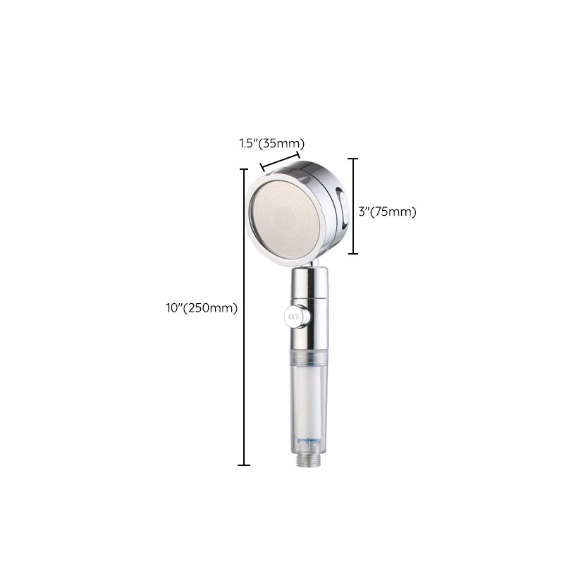 BowLift | Modern Handheld Showerhead 3 Spray Round Metal Shower Heads