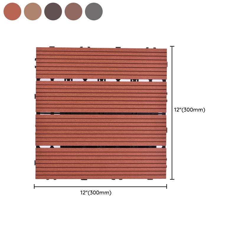 BowLift | 11 Pack 12" X 12" Square Deck/Patio Tiles Snap Fit for Outdoor Patio Tiles
