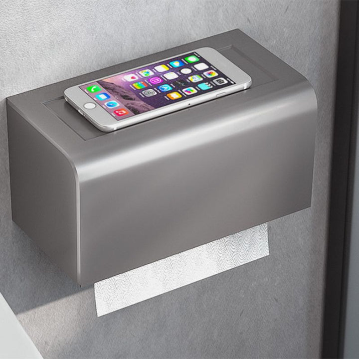 BowLift | Modern Bathroom Accessory Set Towel Bar Paper Holder Gray Bathroom Accessory Set