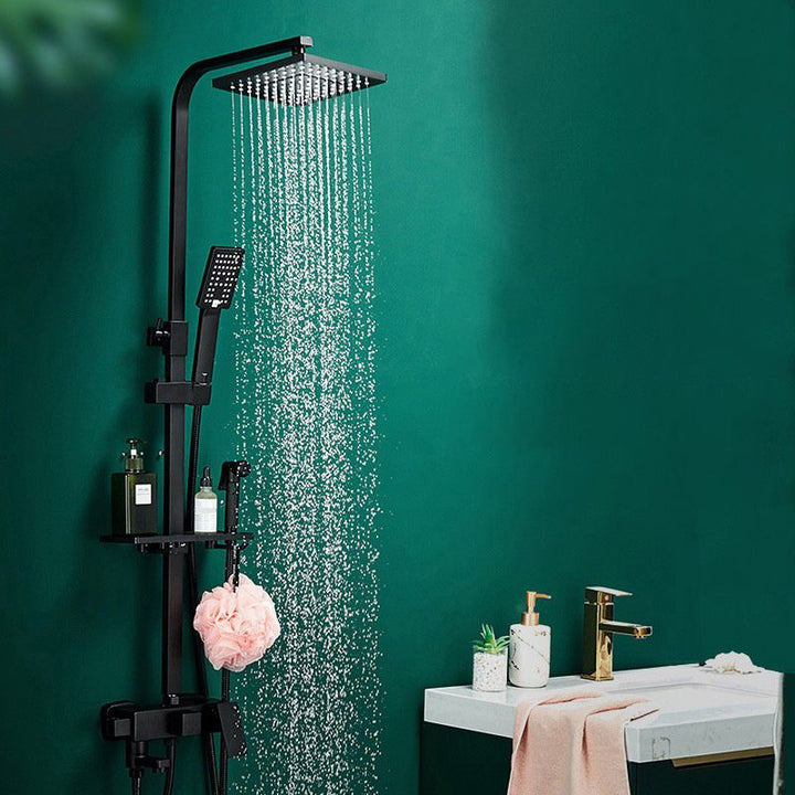 BowLift | Adjustable Spray Sample Shower Combination Metal Shower Fitting Arm Shower Head with Slip Bar