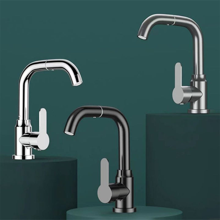 BowLift | Modern sink faucet bathroom faucet brass lever swivel spout sink faucet