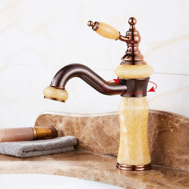 BowLift | Luxury Ship Basin Faucet Lever Handle Round Ship Basin Bathroom Faucet
