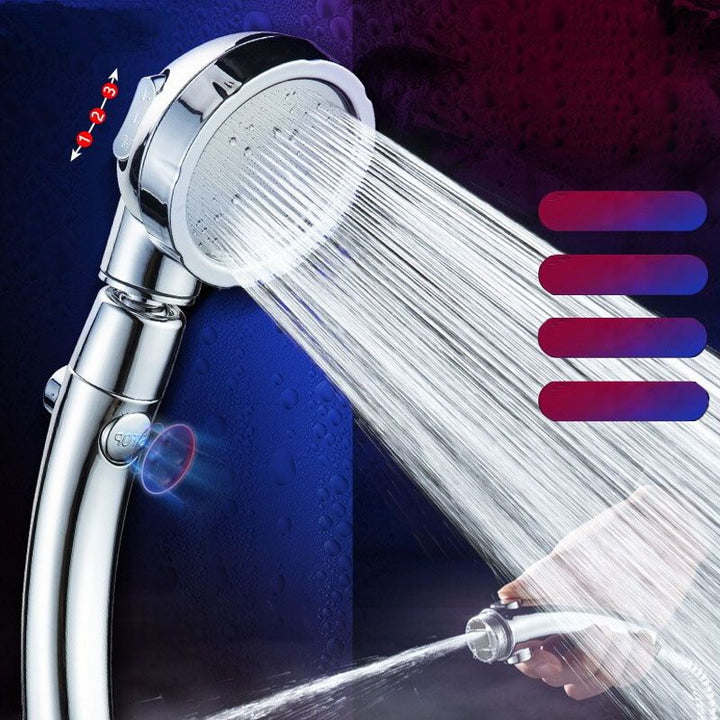 BowLift | Contemporary Shower Combination Hand Shower Plastic Wall Mount Round Shower Head Combination