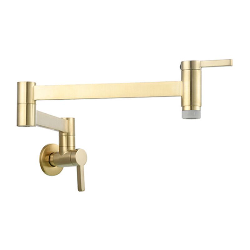 BowLift | 1-handle brushed nickel widespread faucet 1 hole wall-mounted bathroom faucet with brass