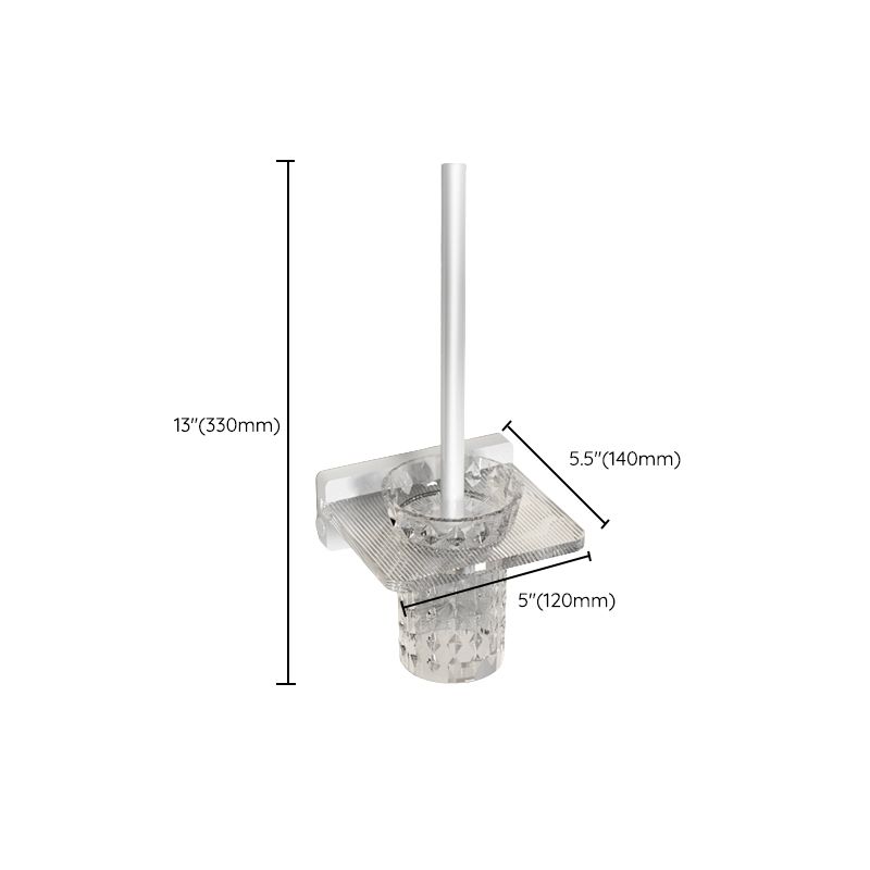 BowLift | White Metal and Acrylic Bathroom Accessories as a Single Piece or in a Set with Bathroom Shelf