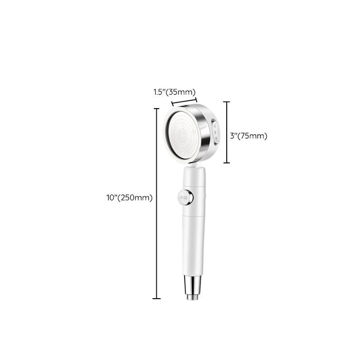 BowLift | Adjustable Water Flow Showerhead Solid Color 3 Settings Round Handheld Shower