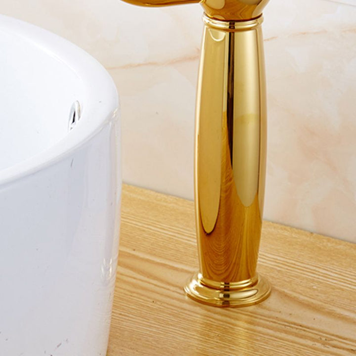 BowLift | Glam Vessel Faucet Swivel Spout Lever Handle Sink Faucet