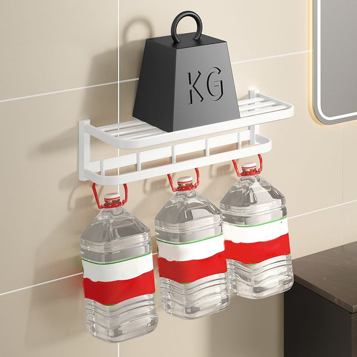 BowLift | Modern White Bathroom Accessory Set Bathroom Shelf Paper Holder Bathroom Accessory Kit
