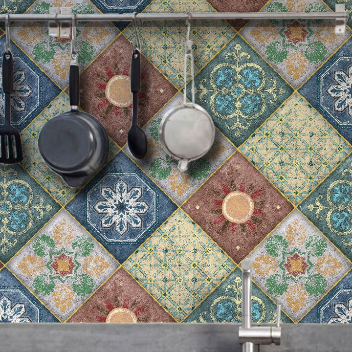 BowLift | Modern Multicolor Peel/Stick Back Wall Tile PVC Peel and Stick Back Wall Tile
