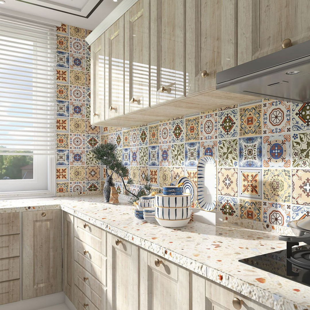 BowLift | Mosaic Tile Peel and Stick Wall Tile Modern Peel and Stick Wall Tile with Waterproof
