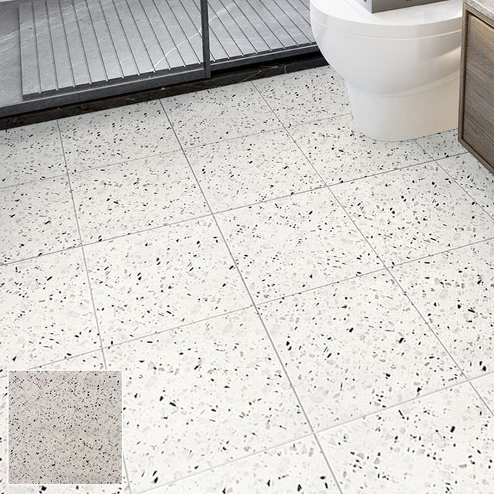 BowLift | Square Bathroom PVC Flooring 12" x 12" x 0.07 mm Peel and Stick Vinyl Flooring