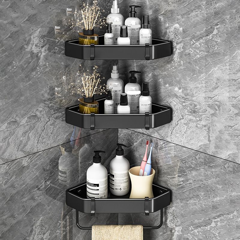 BowLift | Modern Black-White Metal Bath Hardware Set Bath Shelf Bathroom Hardware Set