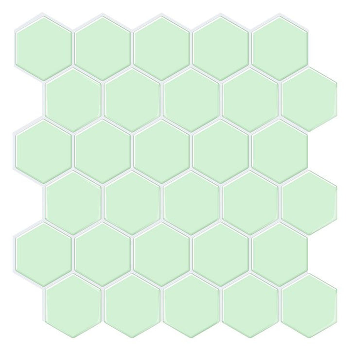 BowLift | Peel and Stick Wall Tile Waterproof Hexagonal PVC Peel and Stick Wall Tile
