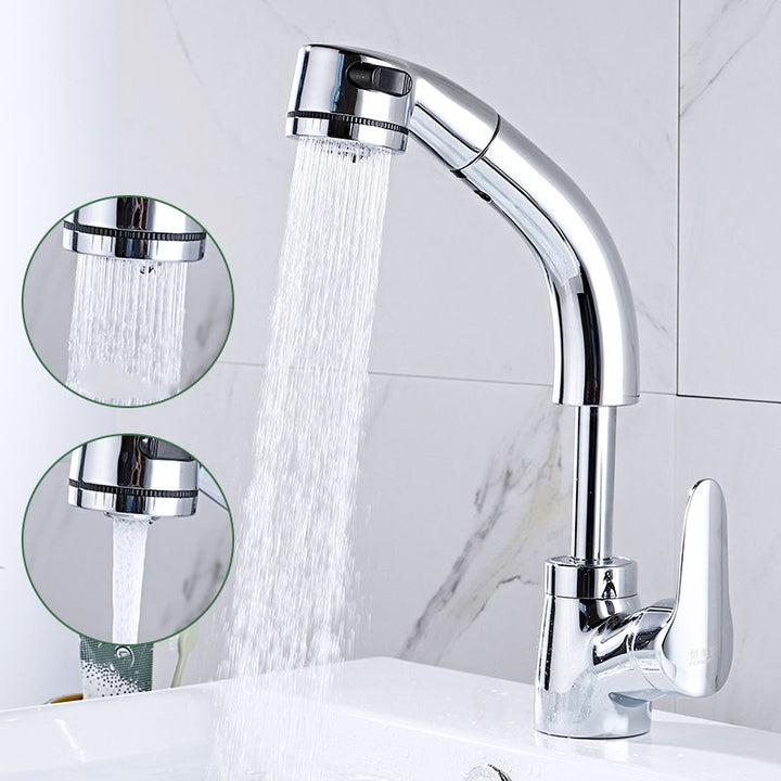 BowLift | Modern Simple Vessel Sink Faucet High Arc Bathroom Sink Faucet