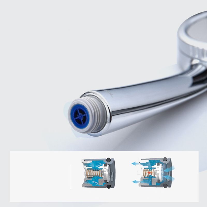 BowLift | Modern hand shower head 5 spray patterns Chrome Round Wall mounted shower head