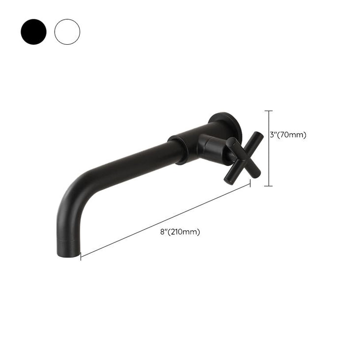BowLift | Widely used wall-mounted bathroom sink faucet cross handle low arch faucet