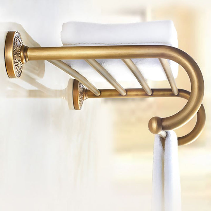 BowLift | Traditional Bathroom Accessory Set Gold Paper Holder Bathroom Set