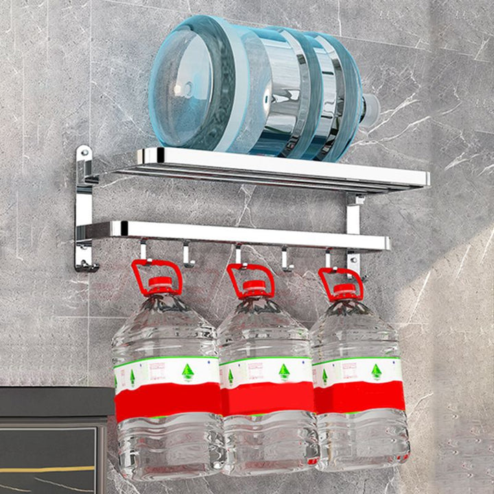 BowLift | Modern Bathroom Accessory Set Silver Metal Bathroom Accessory