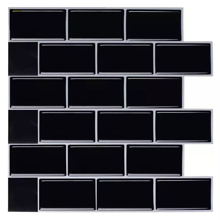 BowLift | Modern Peel and Stick Wall Tile PVC Offset Joint Peel and Stick Wall Tile
