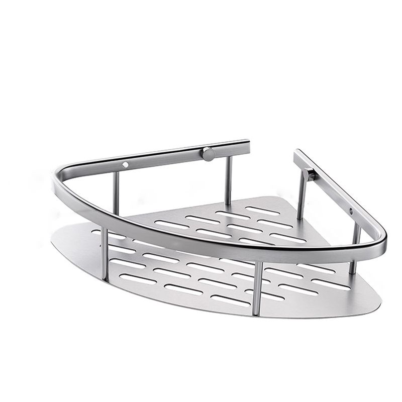 BowLift | 3-piece modern bathroom accessory set aluminum bathroom shelf in silver