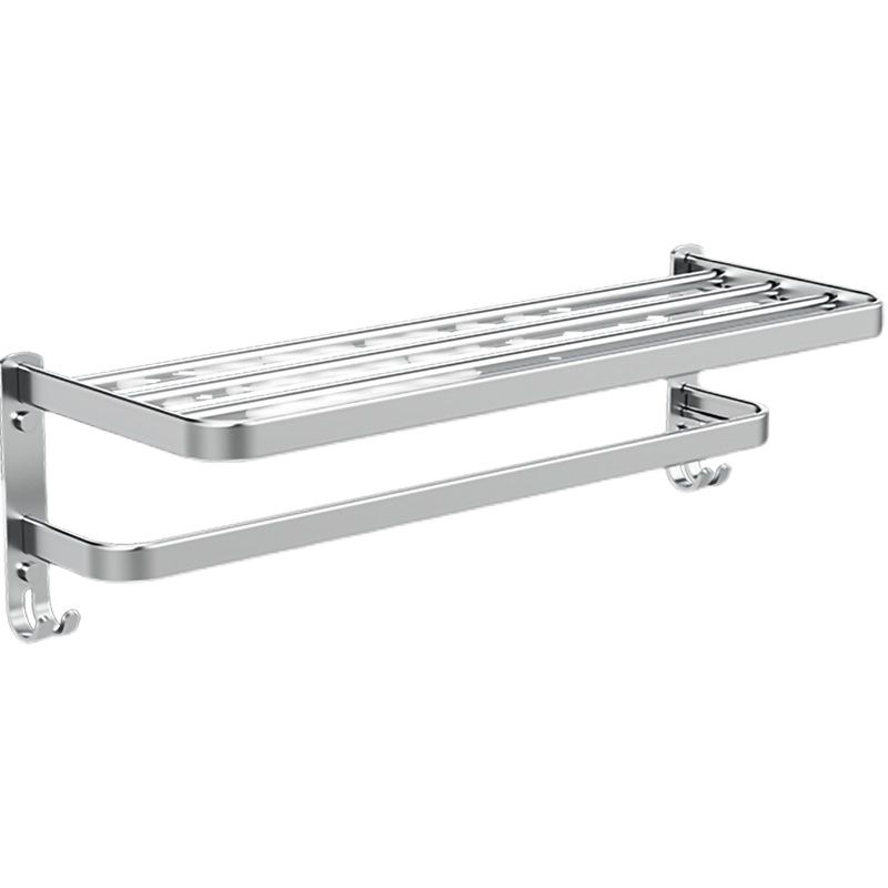 BowLift | Minimalism Gray Bathroom Accessories Set Contemporary Style Aluminum Towel Holder