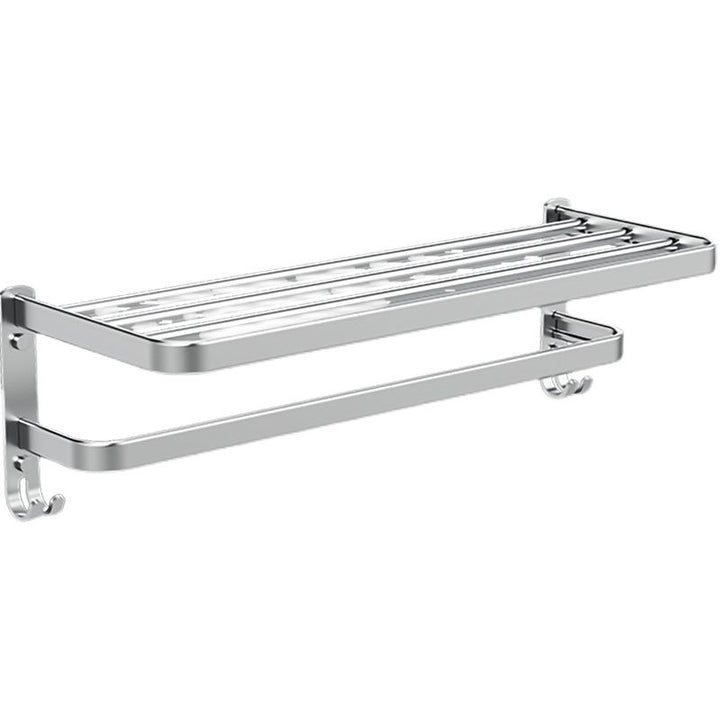 BowLift | Minimalism Gray Bathroom Accessories Set Contemporary Style Aluminum Towel Holder