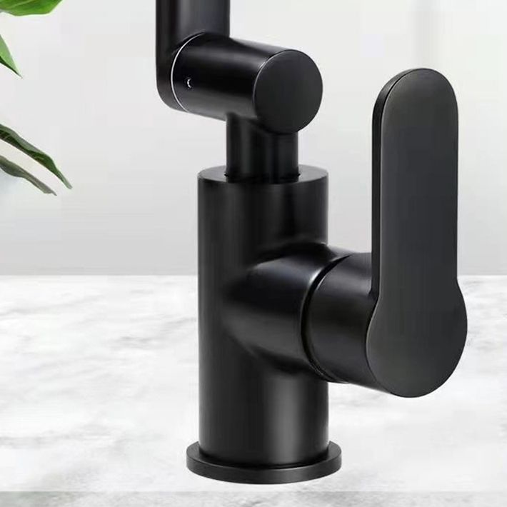 BowLift | Modern sink faucet stainless steel lever handles swivel spout sink faucet
