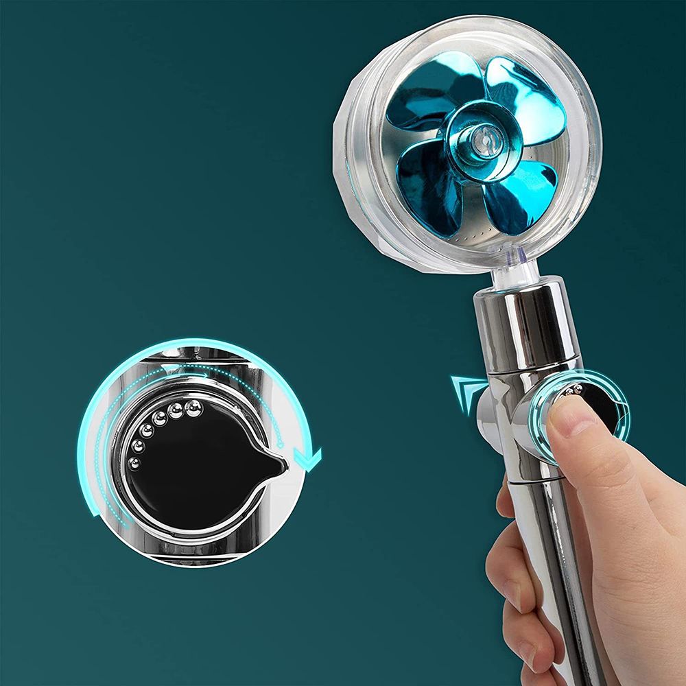 BowLift | Contemporary Handheld Supercharged Showerhead Round 3 Setting Spray Head