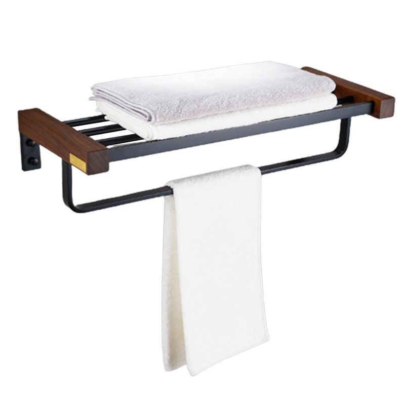 BowLift | Metal Bathroom Accessories Set Walnut Brown Bathroom Accessories Set