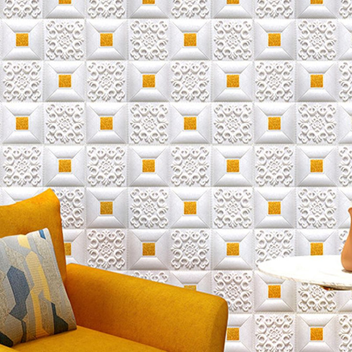 BowLift | Modern Pearl Wall Bowls PVC Wall Access Panel Peel and Stick Wall Tile Set of 10
