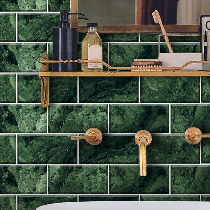 BowLift | Mosaic tiles peel and attach tiles PVC backsplash peel and attach wall tiles in green
