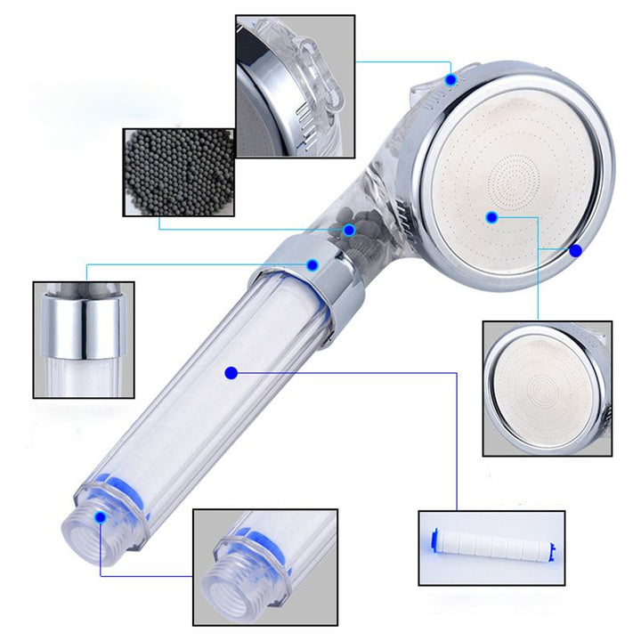 BowLift | Modern Style Shower Head Plastic Hand Shower Head with adjustable water flow