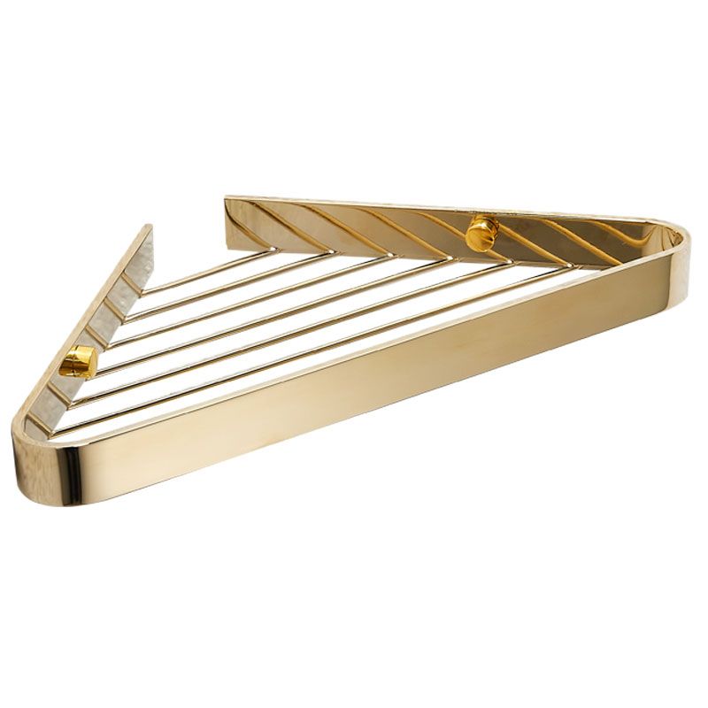 BowLift | 2-piece modern bathroom accessory set, polished chrome/gold, bathroom shelf