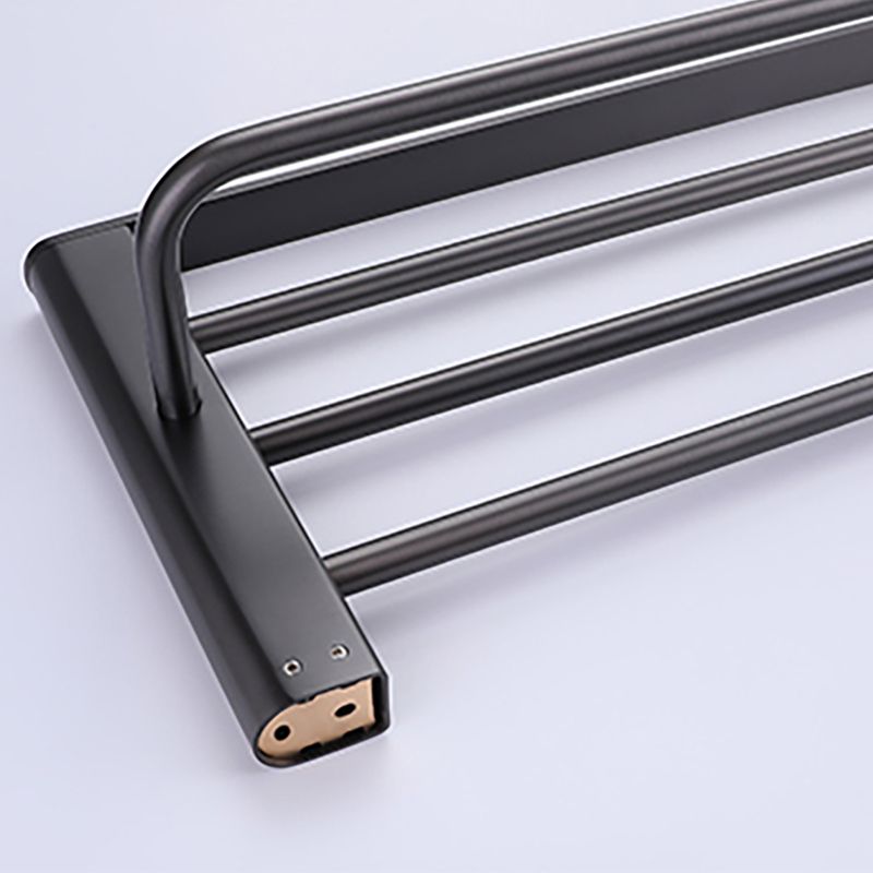 BowLift | Dark gray modern bathroom accessory set stainless steel bathroom accessory set