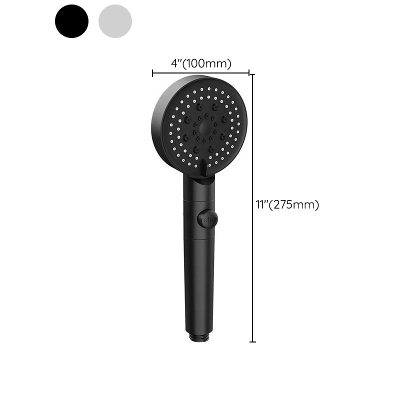 BowLift | Round Print Shower Head 6 Settings Adjustable Water Flow Handheld Shower Head